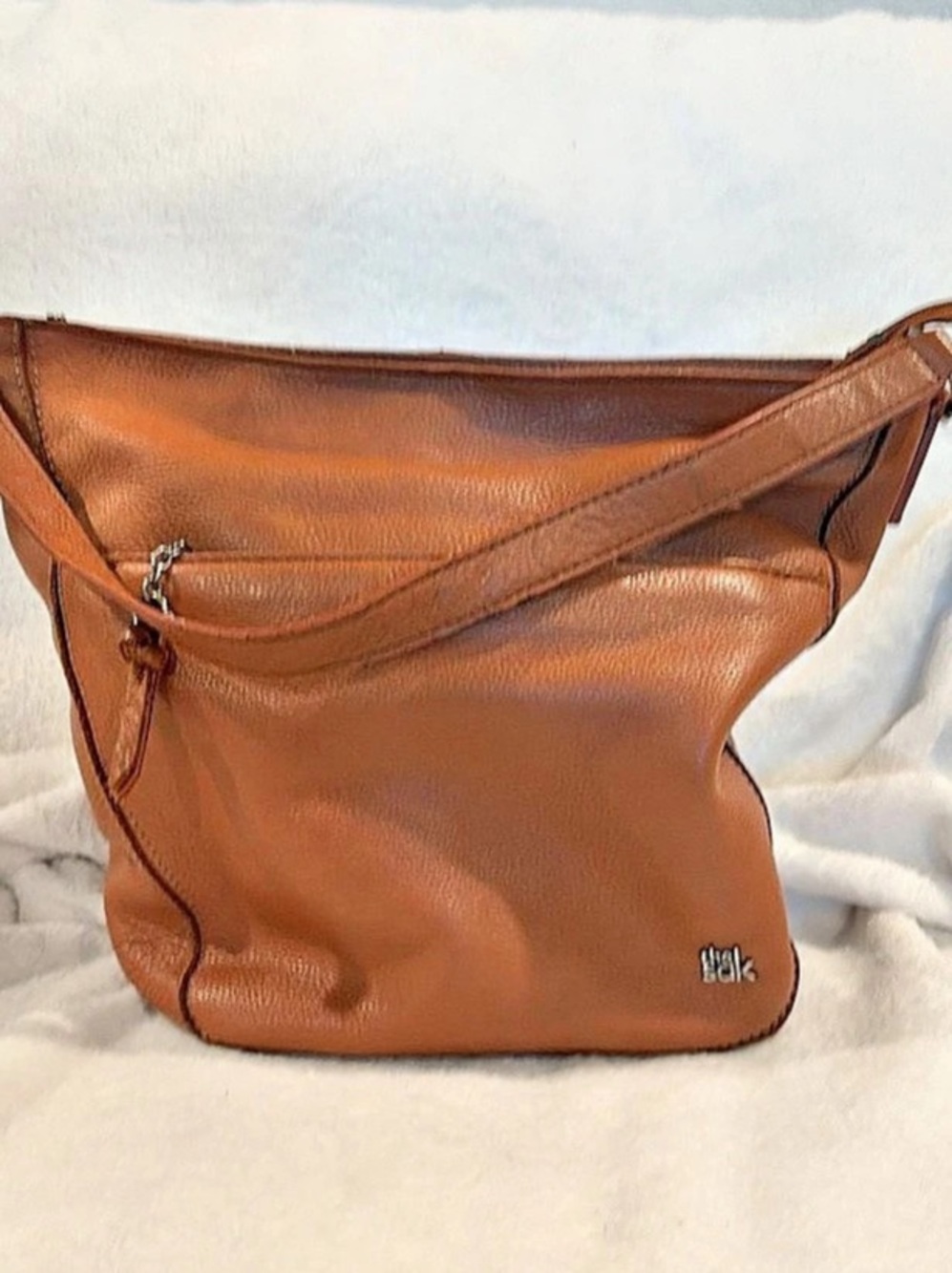 The Sak Brown Leather Hobo Bag